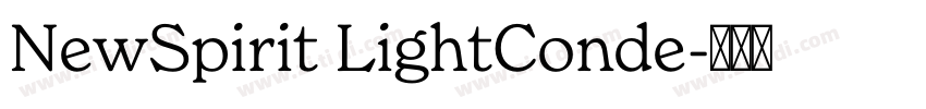 NewSpirit LightConde字体转换